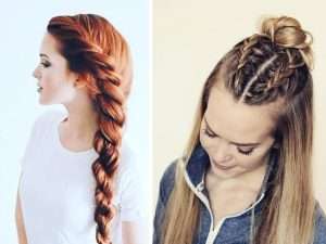 Peinado con trenzas
