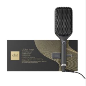 Cepillo alisador GHD Glide Max negro con cabezal extra grande anti frizz